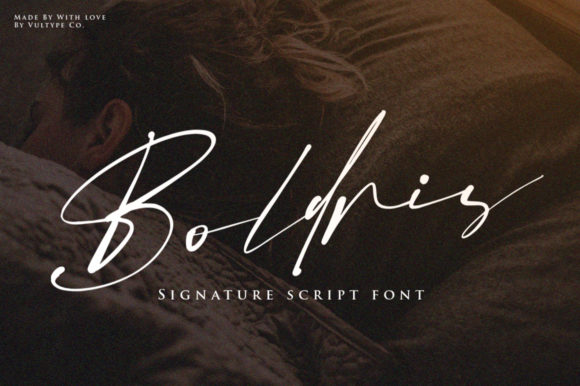 Boldris: A Handwritten Font for Crafters