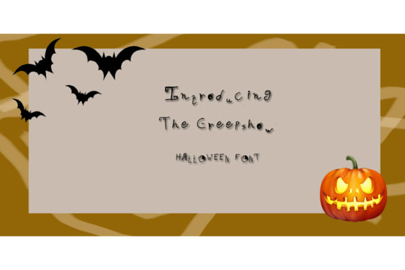 Creep Show Font for Spooky Craft Projects