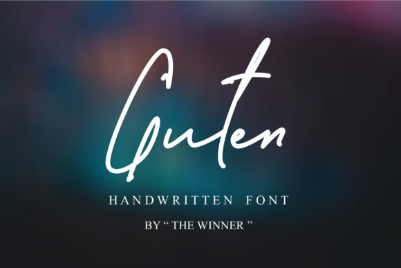 Guten: A Handwritten Font for Modern Crafters
