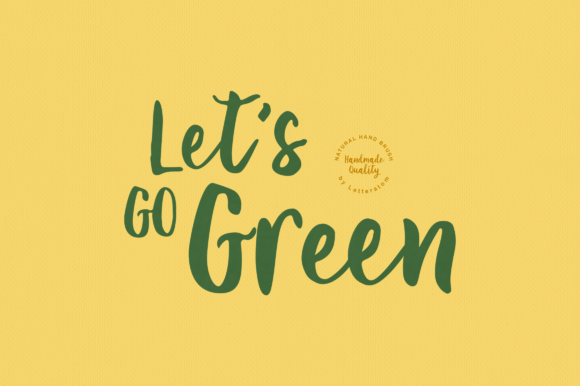 Let s Go Green Font: A Natural Choice for Editorial Design