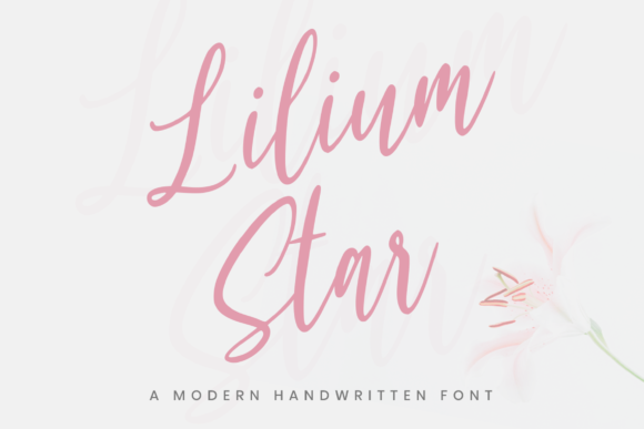 Lilium Star Font for Editorial Design