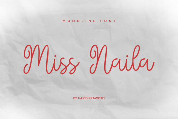 Miss Naila: A Graceful Script Font for Makers