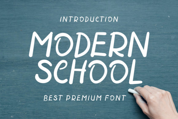 Modern School Font: A Handwritten Typeface for Editorial Design