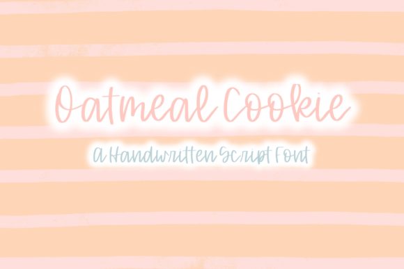 Oatmeal Cookie: A Handwritten Typeface for Editorial Warmth