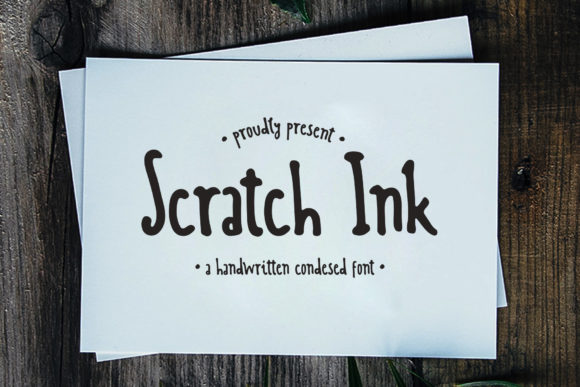 Scratch Ink: A Handwritten Font for Makers