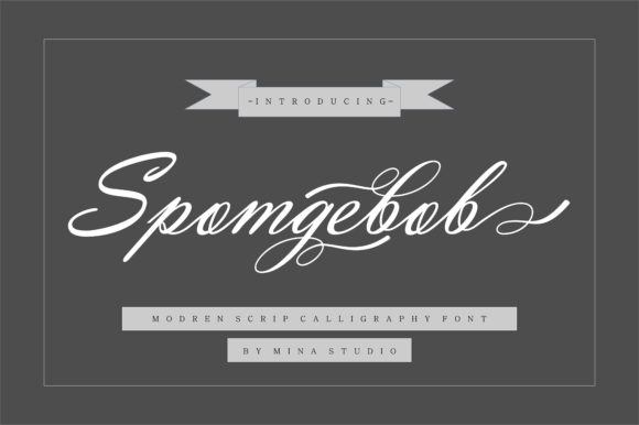 Spomgebob: A Handwritten Font for Web Design