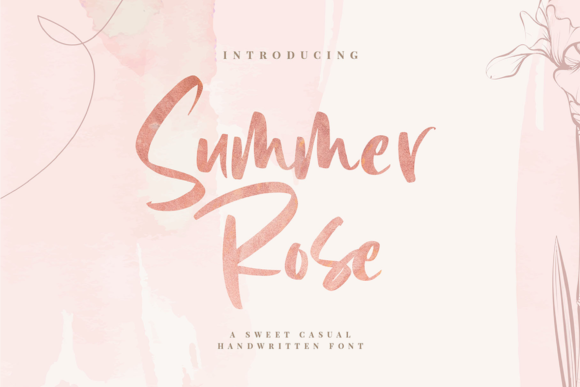 Summer Rose Font: A Relaxed Script for Modern Branding