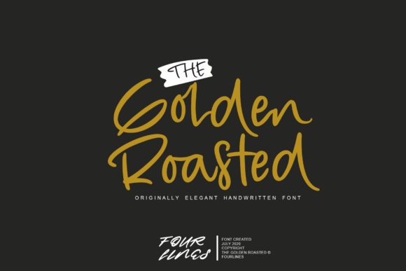 The Golden Roasted Font for Web Design