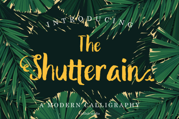 The Shutterain: A Modern Handwritten Font for Web Design